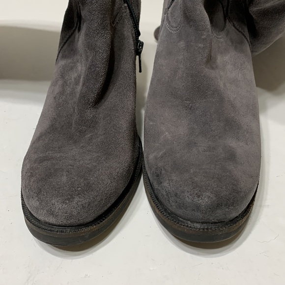 Gray suede knee highs size EU40 made Portugal Horton - Picture 15 of 15